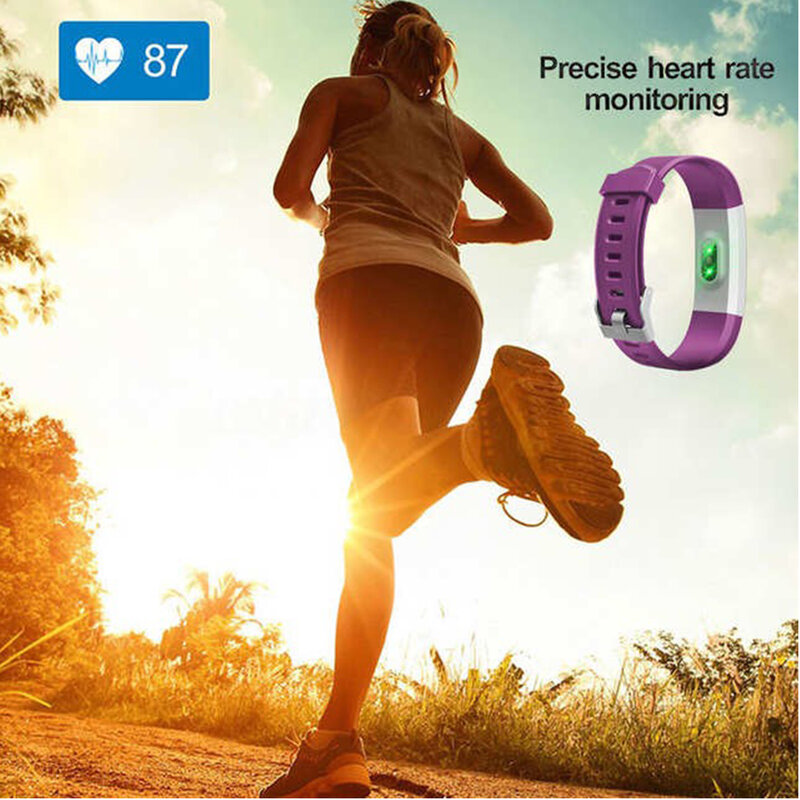 Jam Tangan Pintar untuk Xiaomi 115Plus Jam Tangan Pintar Pria Tekanan Darah Tahan Air Monitor Denyut Jantung Wanita Jam Tangan Pelacak Fitpro Olahraga
