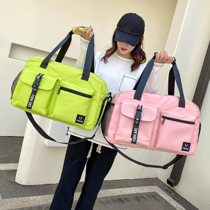 Oxford Travel Handbags Shoe Compartment Large Capacity Tote Luggage Bag Waterproof Dry Wet Separate Weekend Overnight Bag