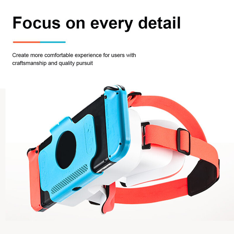 Realidade virtual fone de ouvido óculos hd lente realidade virtual bandana óculos acessórios para interruptor/interruptor oled game console
