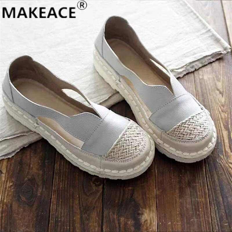 Autumn Women's Fashion Soft Bottom Casual Shoes Mesh Breathable Comfortable Mesh Shoes Loafers Low Top Shoes Flat Shoes