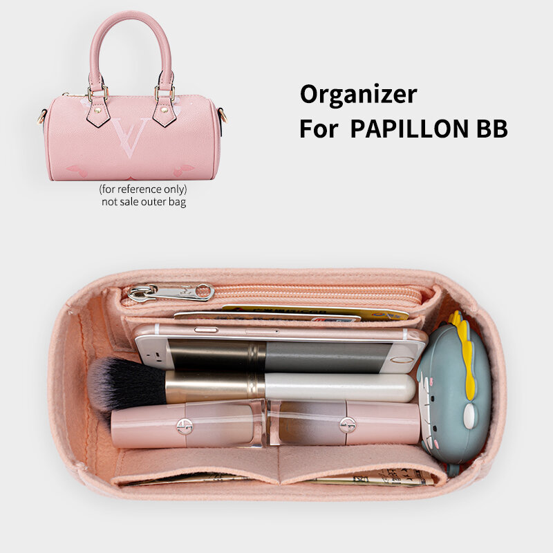 Geldbörse Organizer Einfügen Teiler, Handtasche & Tote Inneren Taschen Lagerung, Tasche in Tasche, 1:1 speziell Design Perfekte für PAPILLON BB