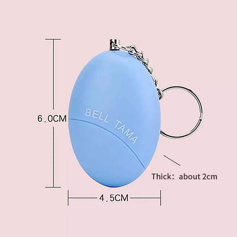 High Quality Pocket Women Girl Anti-Wolf Alarm with Keyring Outdoor Sports Camping Hiking Self-defense Tactical Equipment
