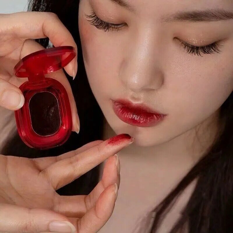 Rossetti rossi Sexy impermeabile idratante smalto per labbra tinta lunga durata antiaderente tazza rossetto trucco cosmetici coreani