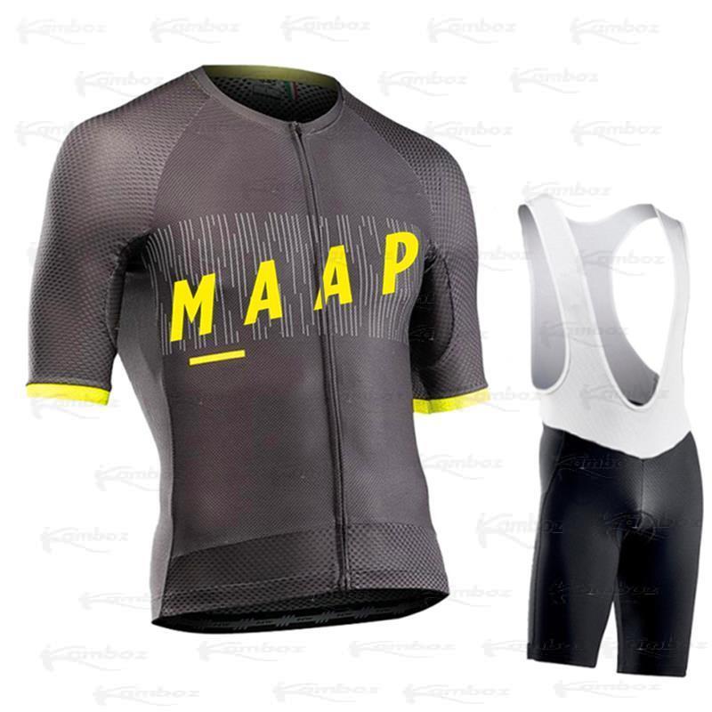 2022 MAAP летний велосипедный комплект с коротким рукавом, Джерси, велосипедная форма, Спортивная велосипедная одежда, одежда для езды на велос...