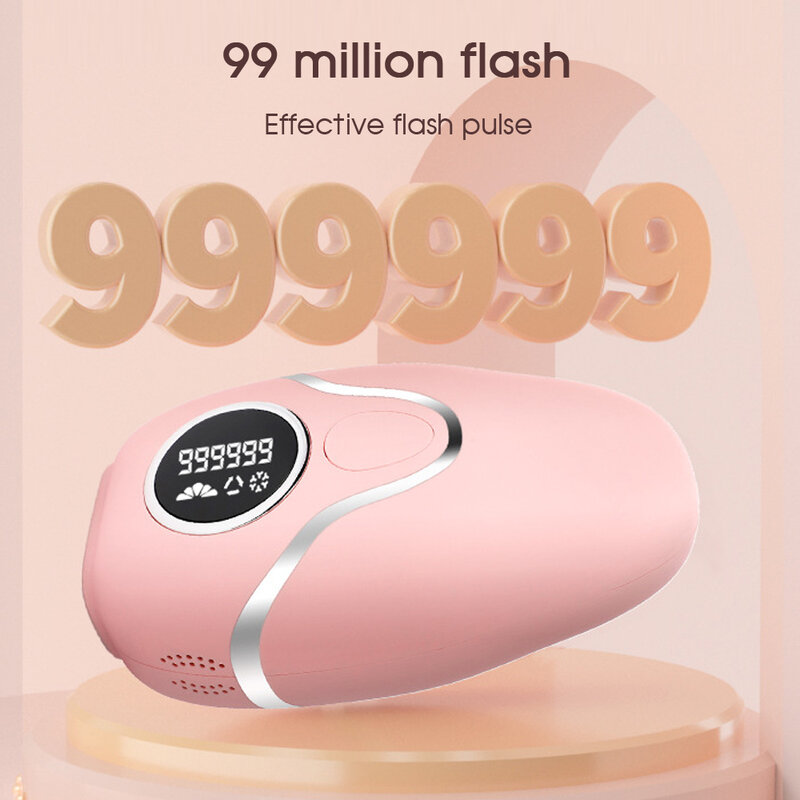 Boi Home-máquina de depilación láser LED portátil para mujeres, depiladora IPL de alta energía con punto de congelación, 999.999 Flashes, indolora para el cuerpo