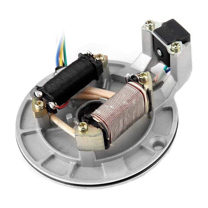 Bobina de estator caliente 3c, accesorio de encendido de bobina, Rotor de bobina de encendido Magneto de pastilla de placa de estator JH70 para Pit/Dirt Bike 70Cc - 125Cc