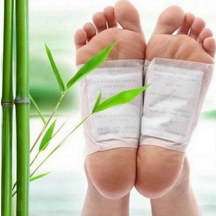 Parches DEDOMON Detox para pies, 10 unids/lote, almohadillas de bambú, herramienta para el cuidado de los pies, mejora el sueño, adelgazamiento, pegatina para pies