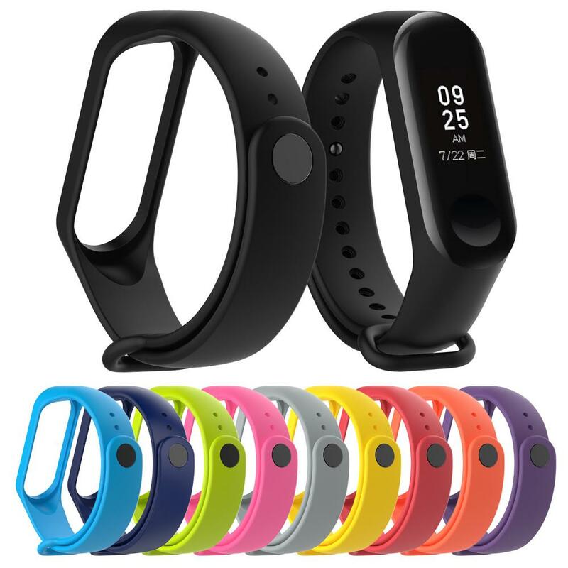 Colorful Sport Strap Replacement Silicone Wrist Strap Watch Band For MI Band 3 Smart Bracelet Strap Smart Accessories