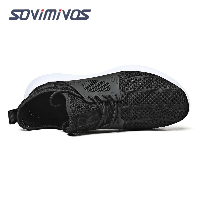 2022 New Men Knit Casual Walking Shoes Breathable Trendy Sneakers Original Light Shock Absorption Male Tennis Shoe