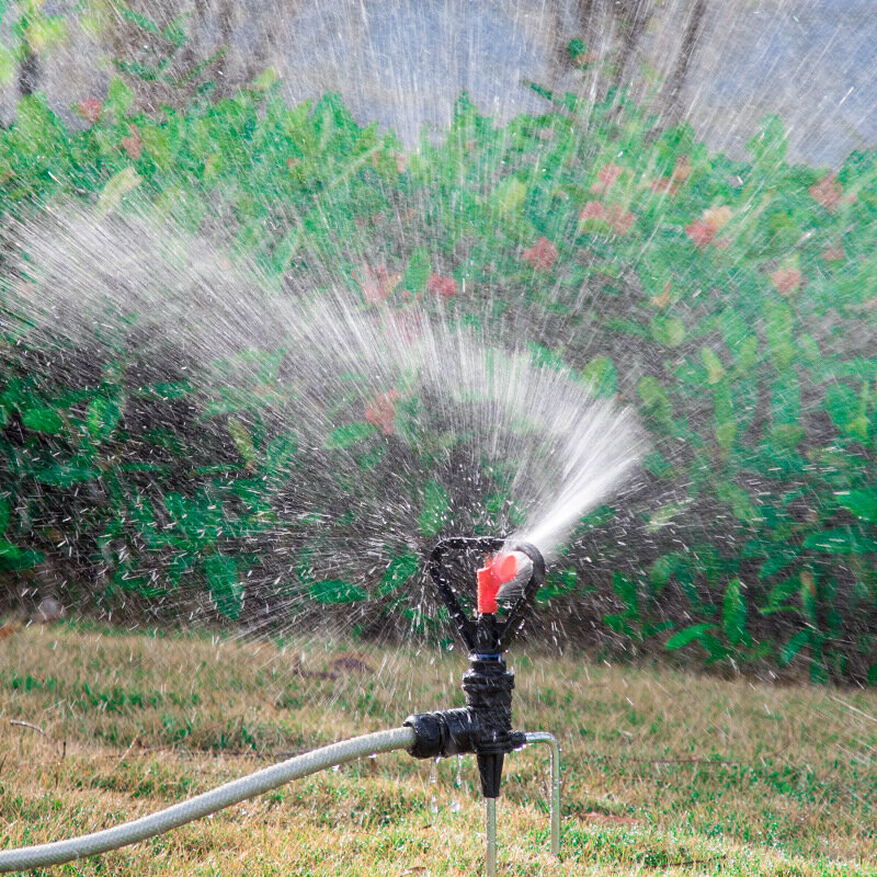 Jardim gramado sprinkler rotação automática de 360 graus pátio jardim grande-área cobertura sprinkler refrigeração jogo ao ar livre