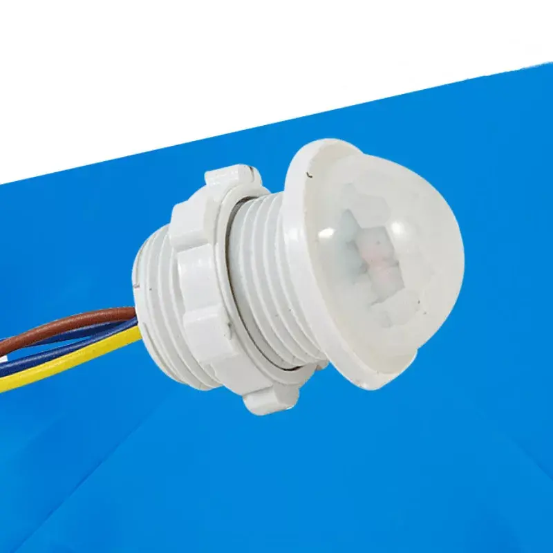 1pc 40mm Led Sensitive Adjustable white Infrared Light Motion Sensor Time Delay Home Lighting PIR Switch