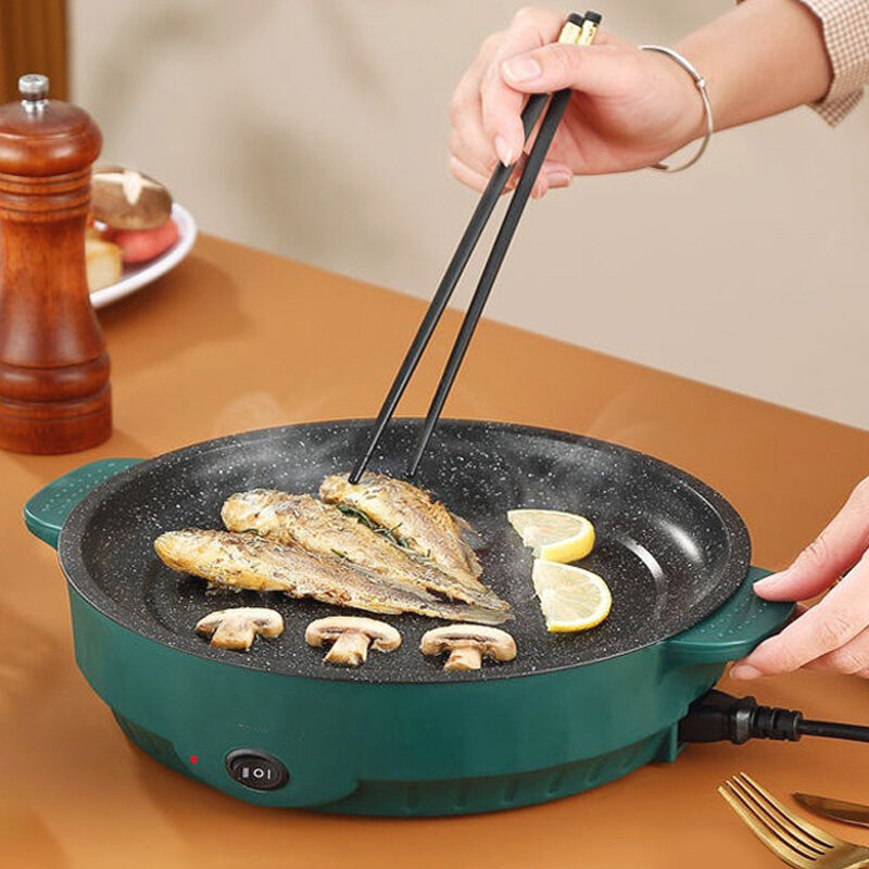 Multicooker elétrico não-vara máquina de cozinhar frigideira churrasco grelhar pan omelete fabricante casa multi panelas de arroz