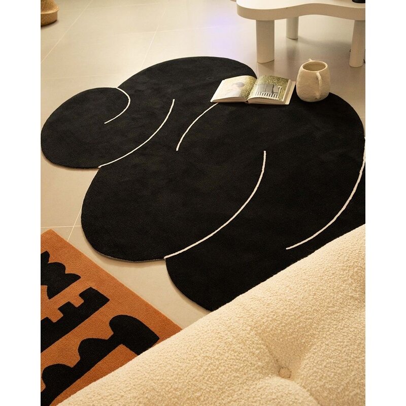 Tappeti irregolari per soggiorno tappeto di grandi dimensioni s tappeto grande tappeto arredamento camera da letto Kid Child Play Sofa Table accanto al tappetino del salotto del pavimento
