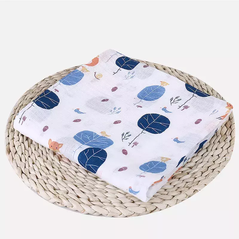1pc Muslin 100% Cotton Newborn Swaddles Soft  Baby Boy Girls Blankets Bath Gauze Infant Wrap Sleepsack Stroller Cover Play Mat