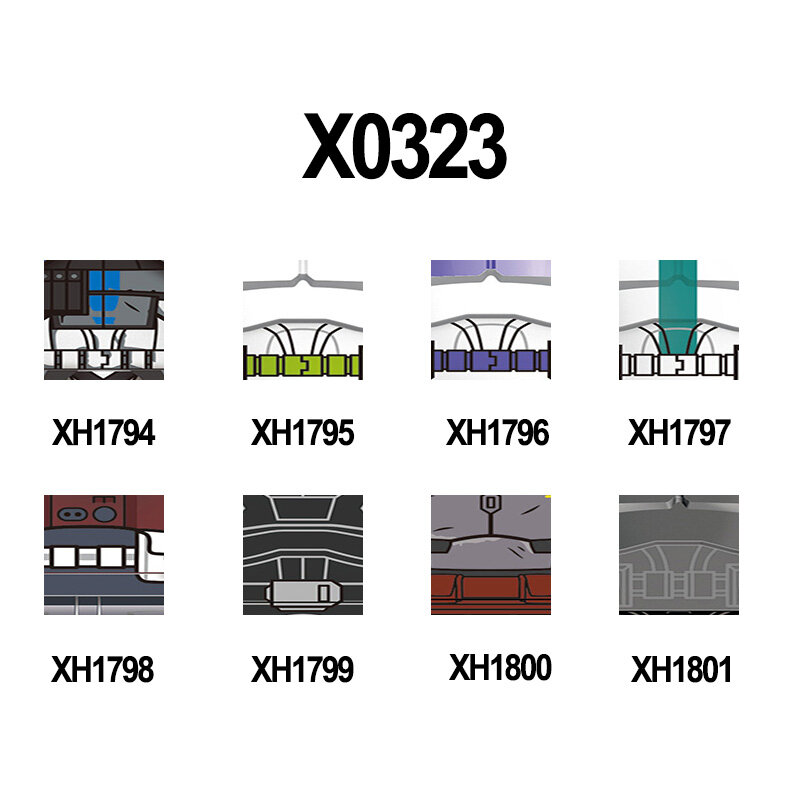 X0323 X0300 X0303 X0307 Blok Bangunan Mini Populer Seri Film Karakter Bricks Mainan Edukatif untuk Hadiah Anak-anak