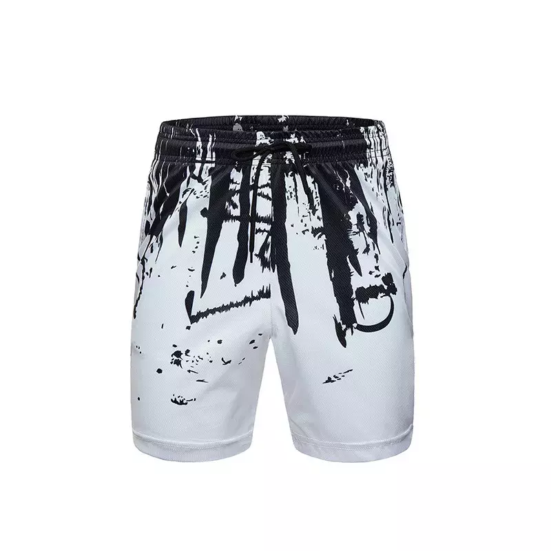 Pantalones cortos deportivos a la moda para hombre, shorts de verano con estampado 3D, con personalidad, para la playa
