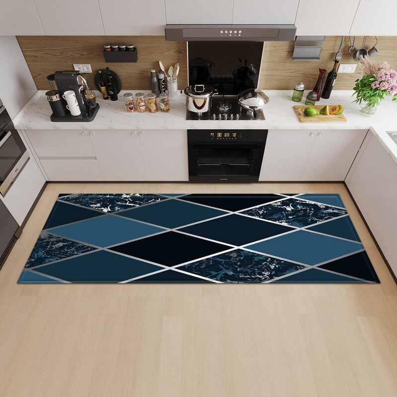 Felpudo moderno para Decoración de cocina, alfombra antideslizante para el suelo del hogar, balcón, pasillo, sala de estar