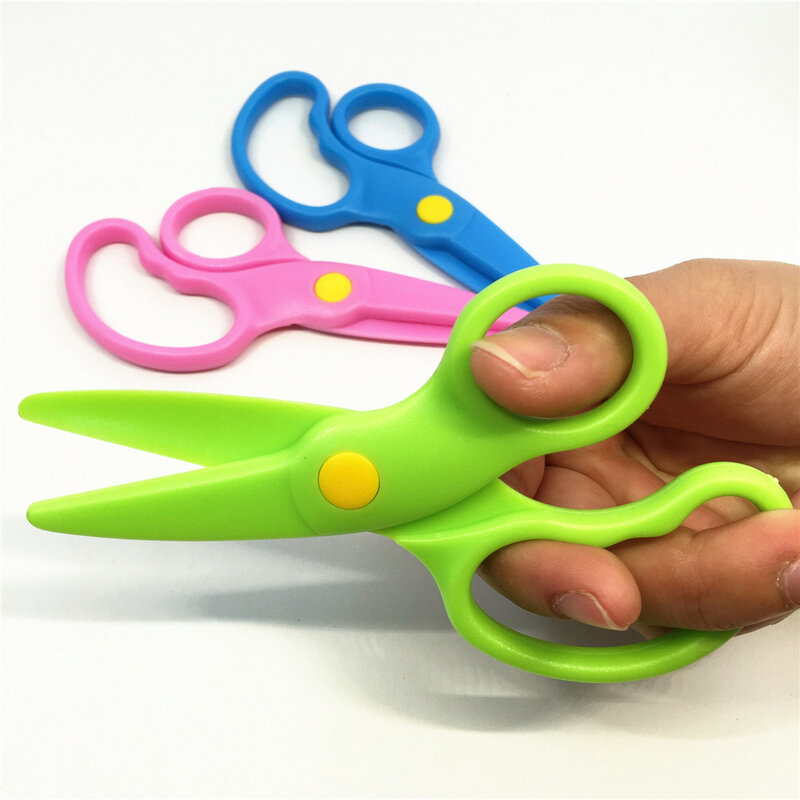 Candy Color Safety Scissors for Kids Kawaii DIY Paper Cutter Hand Making Tool Student Stationery Art Tools Office Tiny Scissors