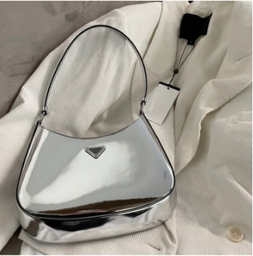 Bolsas de couro axila com caixa hoboshiny couro all-match bolsas para bolsa de ombro feminina bolsa baguette