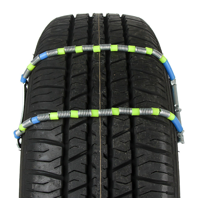 4 pces carro pneu de inverno rodas correntes de neve pneu de neve correntes anti-skid roda pneu cabo cinto de inverno ao ar livre corrente de emergência