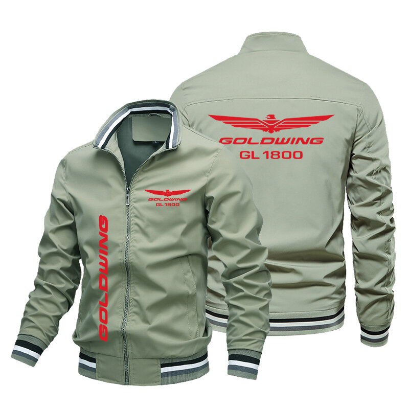 Jaquette militaire de printemps et d'automne pour homme, en coton, Grande taille, Logo Honda