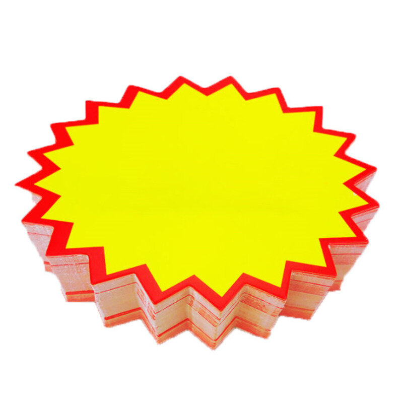 POP Explosion Poster Promotions Sale Paper Card Board Price Label Tag Signage In Store Display Advertising 200pcs