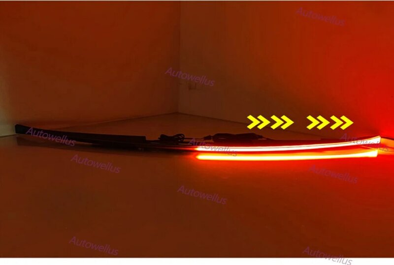 Modificado LED Tronco Traseira Luz Traseira, Streamer Lâmpada, Turn Signal, Largura Cruz Lâmpada, Tesla Modelo 3, Y, 2019-2023