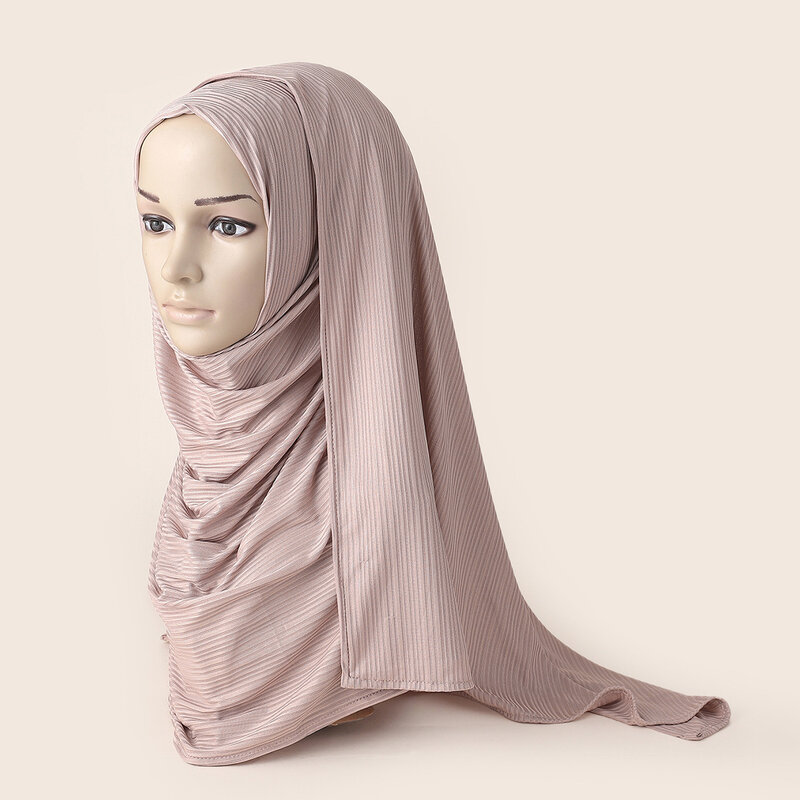Мусульманский мгновенный хиджаб головной платок шарф женский модный длинный хлопковый трикотажный тюрбан мусульманский женский молитвен...