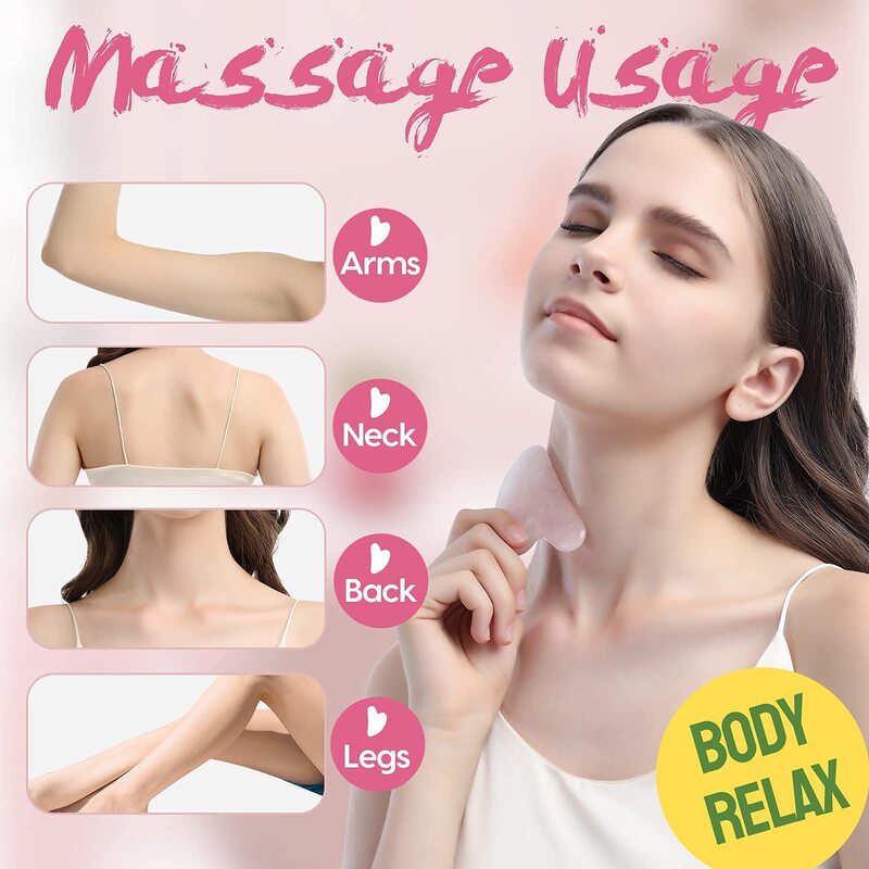 Guasha Beautiful Massage Beeswax Scraping Massage Scraper Face Massager Acupuncture Gua Sha Eye Face Board SPA Massage Tool