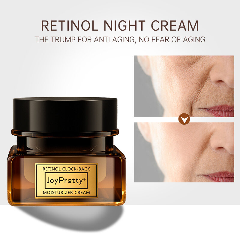 JoyPretty-crema Facial de Retinol antienvejecimiento, crema blanqueadora antiarrugas, hidratante, cuidado de la piel Facial, brillo, cosméticos, regalos