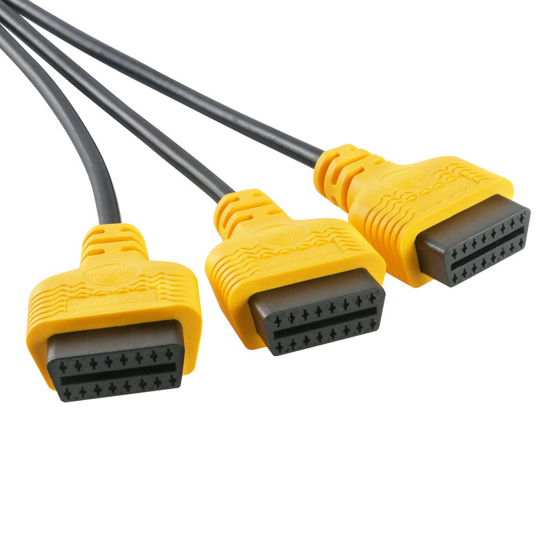Cable convertidor de 1 a 3 OBD2, Cable de extensión, divisor Y divisor, J1962M a 3-J1962F