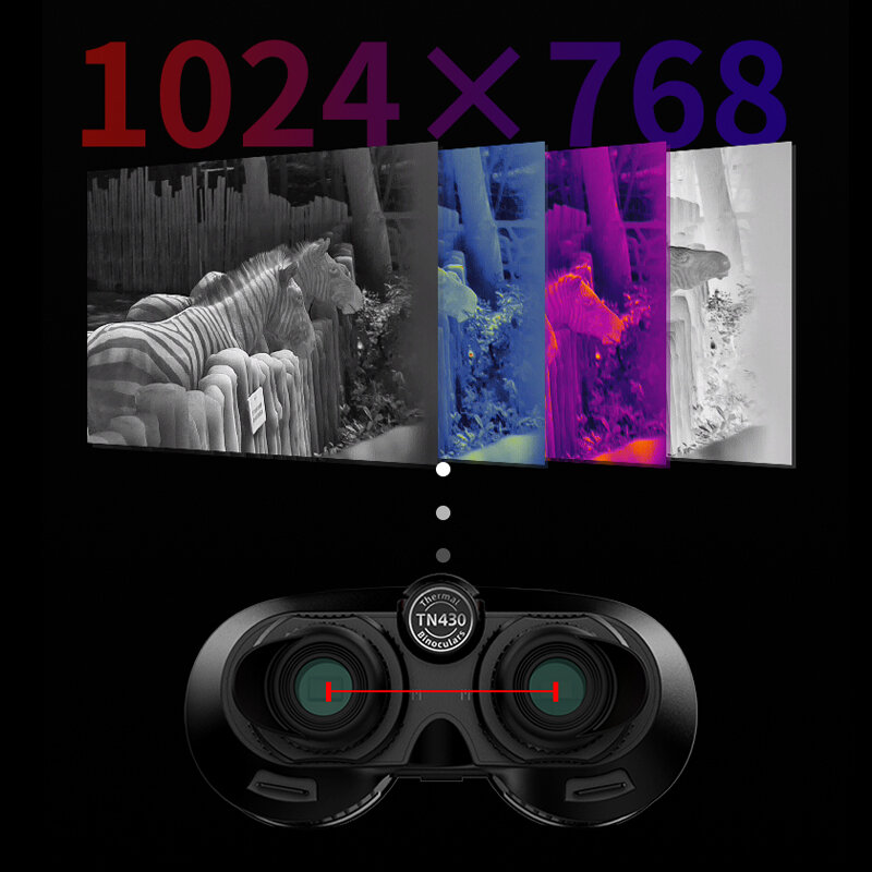 ท่องเที่ยว TN430การล่าสัตว์อินฟราเรดกล้องส่องทางไกลการมองเห็นได้ในเวลากลางคืน Professional 1024X768หน้าจ...