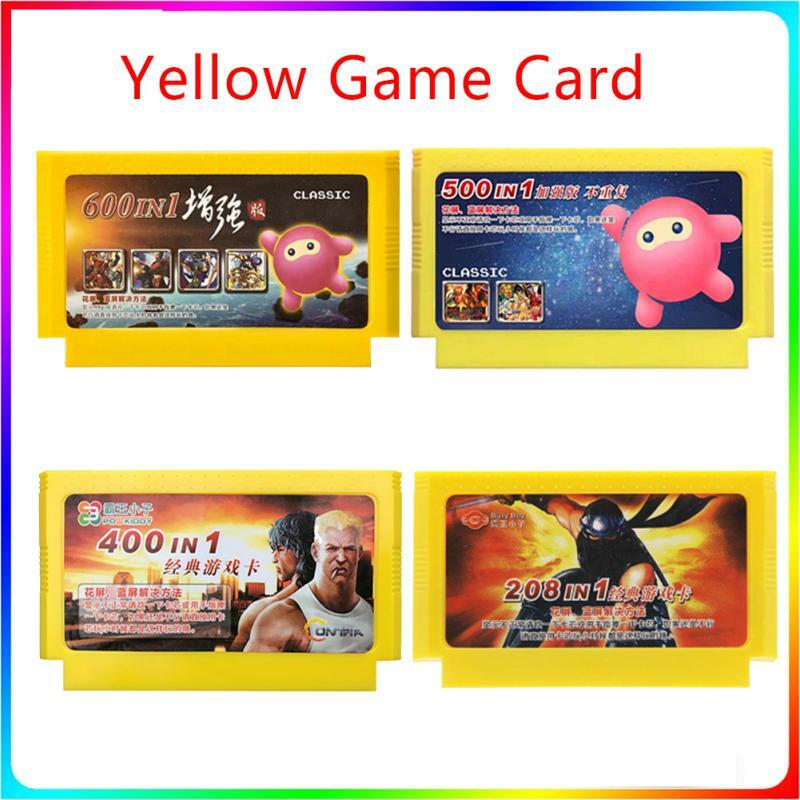 Qualidade superior 600 em 1 jogo cartucho 60 pinos 8 bit cartão de jogo 500 em 1 bolso jogos coleção região livre para jogo console cartão