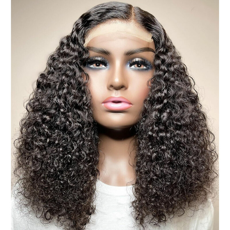 Perruque Lace Front Wig synthétique bouclée crépue longue 26 pouces, densité 180%, perruque quotidienne en Fiber résistante à la chaleur avec Baby Hair pour femmes