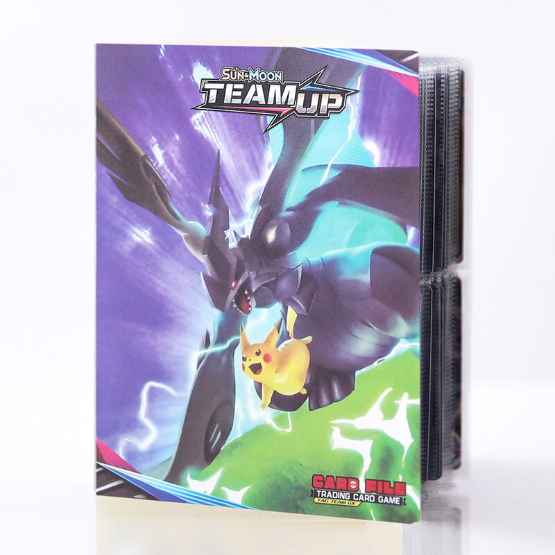 Newest Pokemon 240pcs Pikachu Charizard Album Holder Cards Holographic 3D Flash ShinyCollection Book Top Loaded List Toys
