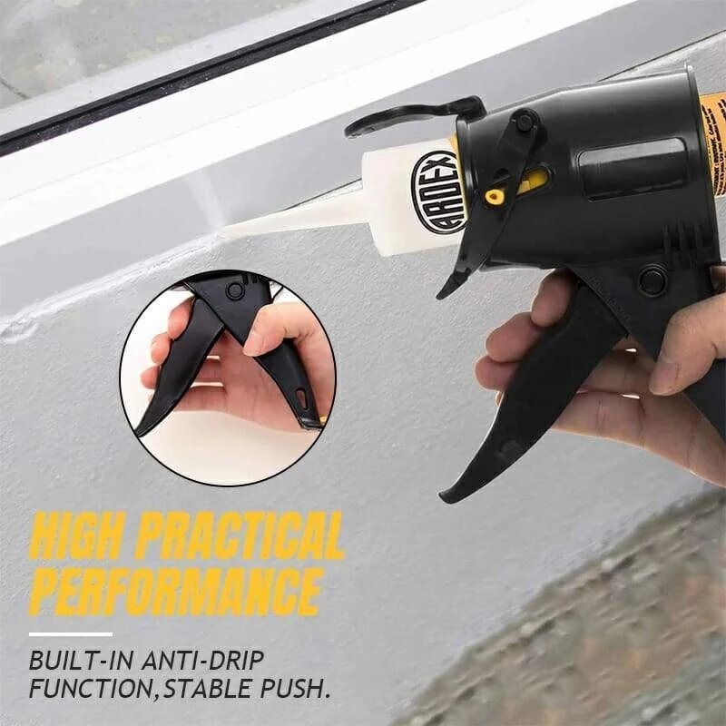 Portabel Caulking Gun Manual Isolation Mastic Sealant Pojok Seam Filling Tool Silikon Caulk Pressure untuk Lemari Alat Rumah