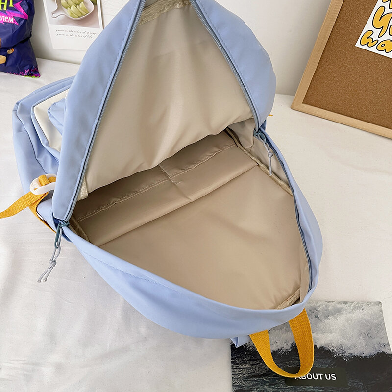 EST New Kawaii Girls School Backpack spalle femminili Cute Rabbit Women Schoolbag Travel Multi-pocket Patchwork Mochila Bolsa