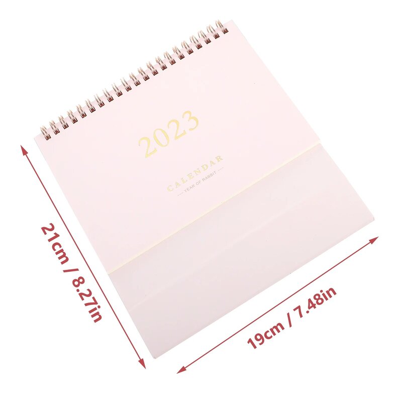 Calendario 2023 escritorio 2022 escritorio abatible de pie pequeño planificador de mesa mensual Oficina Mesa Mini pared día decorativo diario