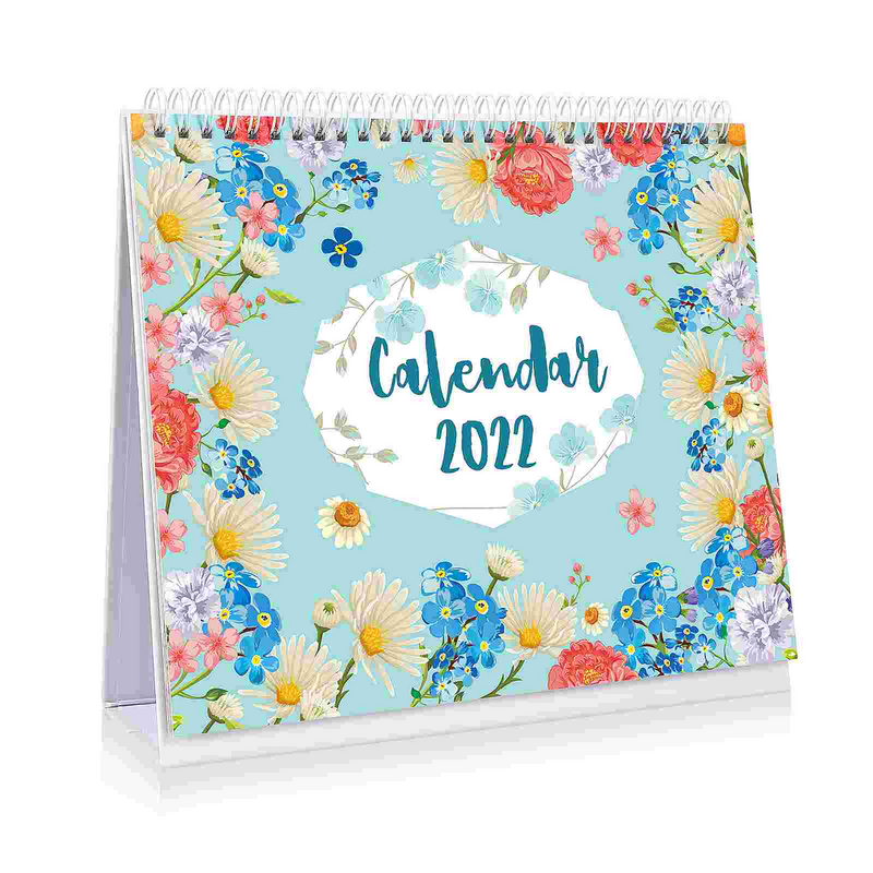1 pc calendário planejador 2022 calendário floral calendário mensal mesa calendário 2022 2022 calendário desktop calendário mensal