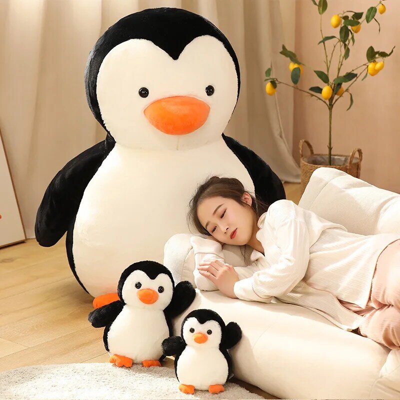 Grande carino regalo a sorpresa pinguino bambola peluche pinguino Baby Doll morbido letto cuscino festa di compleanno per bambini giocattoli per bambini