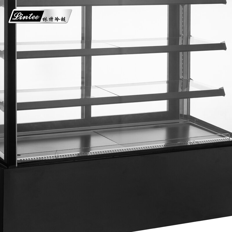 Ventilador de refrigeração porta de vidro geladeira padaria exibir gabinete bolo vitrine geladeira