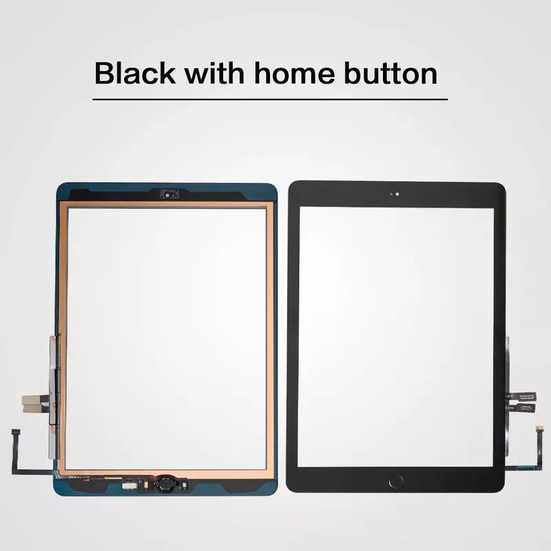Nowy dla iPad 9.7 (2018 wersja) 6 6th Gen A1893 A1954 ekran dotykowy szkło Digitizer z przyciskiem Home + narzędzia + szkło hartowane
