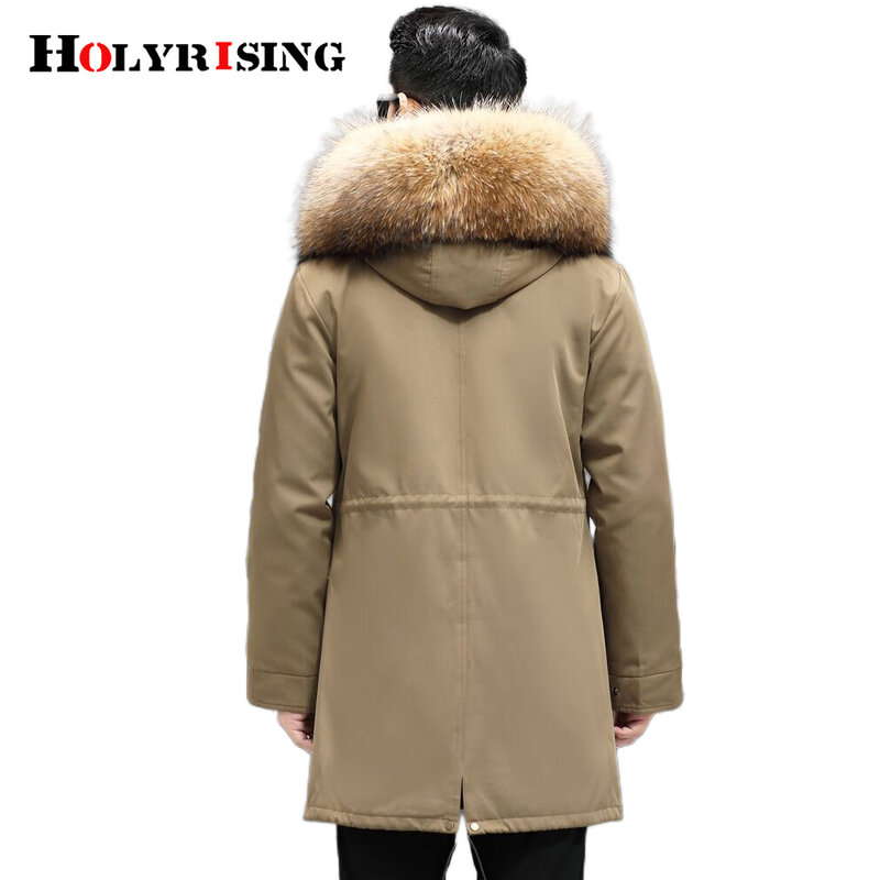 남자 두꺼운 파카 코트-30도 куртка женска 겨울 남성 재킷 코트 모피 칼라 따뜻한 자켓 куртка мужская зимняя