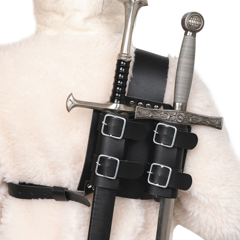 Soporte para cinturón de espadas, cinturón renacentista, ligero, portátil, cinturón de cuero Medieval