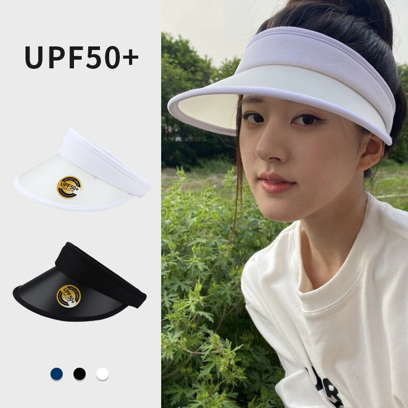 Hairband e fivela vazio chapéu superior verão ao ar livre sombrinha proteção solar uv esportes ao ar livre chapéu de proteção solar