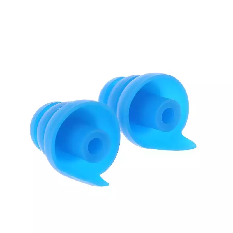 1 par de tapones de silicona para los oídos con cancelación de ruido, protección auditiva, 5 colores