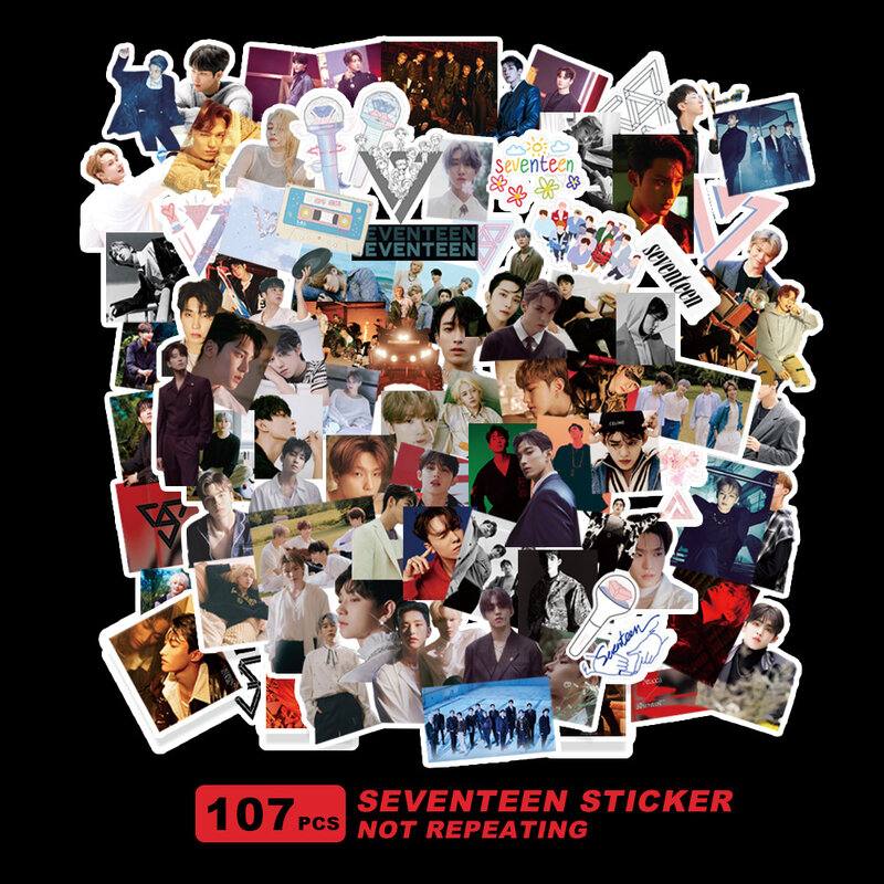 Kpop Fashion Group SECTOR 17 FML EN Sticker Cartão Postal New Album Idol Cartões de fotos Fotos Fãs Gift Sticker