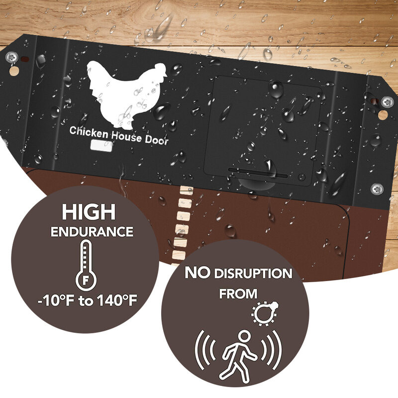 Otomatis Kandang Ayam Pintu Malam dan Pagi Tunda Otomatis Membuka Pintu Pembuka Rasa Cahaya Pembuka Pintu