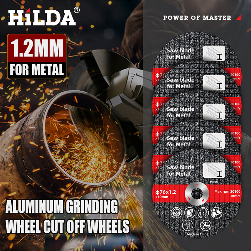 HILDA 1pcs/6pcs/10pcs 76mm Mini Cutting Disc Circular Resin Grinding Wheel Saw Blade For Angle Grinder Cutting Discs Kit
