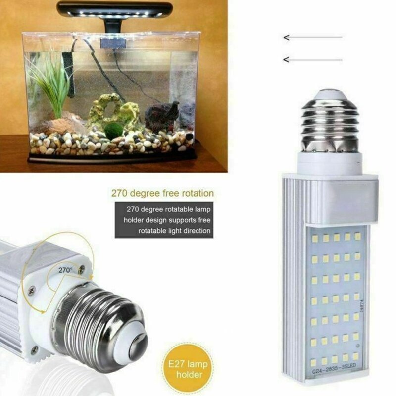 Светодиодная лампа для аквариума, 7 Вт, E27